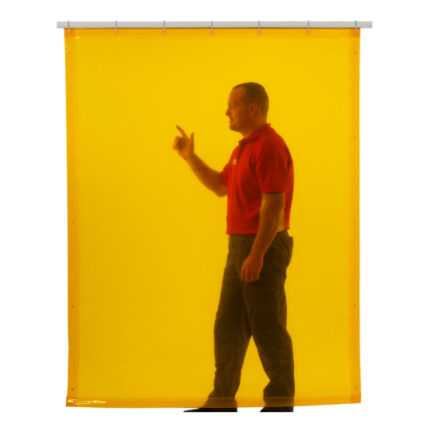 Zavjese za zavarivanje širine 140 cm žuta