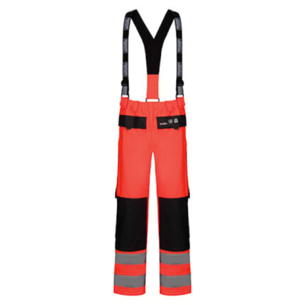 Hi-Vis kišne hlače s naramenicama LR9012