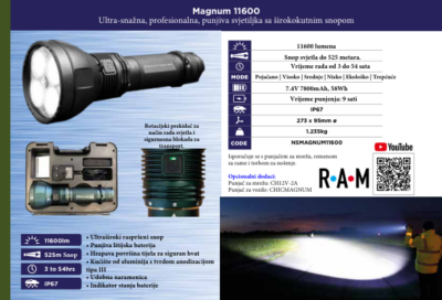 Magnum 11600 svjetiljka za pretraživanje naslovnica kataloga