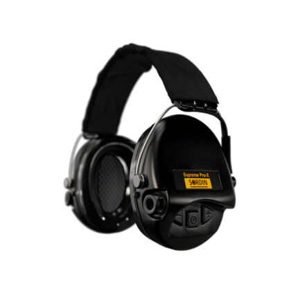 Crni električni antifoni-štitnici za uši Supreme Pro-X