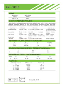 EZ - 10 R - Elektroda za zavraivanje nelegiranih čelika naslovnica