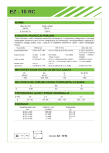 EZ - 10 RC - Elektroda za zavraivanje nelegiranih čelika naslovnica