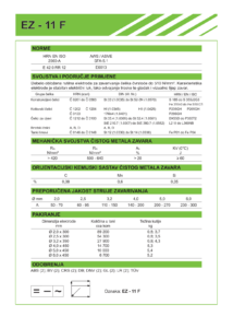 EZ - 11 F - Elektroda za zavraivanje nelegiranih čelika naslovnica