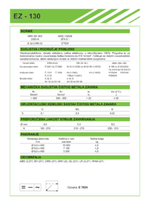 EZ - 130 - Elektroda za zavraivanje nelegiranih čelika naslovnica
