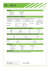 EZ - 180 R - Elektroda za zavraivanje nelegiranih čelika naslovnica