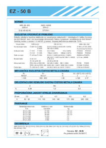 EZ - 50 B - Elektroda za zavraivanje nelegiranih i niskolegiranih čelika naslovnica