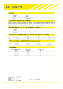 EZ-400-TN Elektroda za navarivanje naslovnica