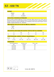 EZ-650-TN Elektroda za navarivanje naslovnica