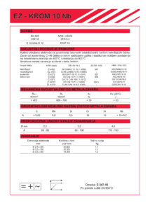 EZ-KROM 10 Nb - Elektroda za zavarivanje visokolegiranih čelika naslovnica