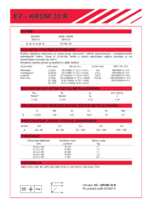 EZ-KROM 30 - Elektroda za zavarivanje visokolegiranih čelika naslovnica