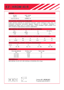 EZ-KROM 30 R - Elektroda za zavarivanje visokolegiranih čelika naslovnica-1