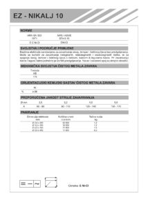 EZ-KROM Fe NIKALJ 10 - Elektroda za zavarivanje sivog lijeva naslovnica