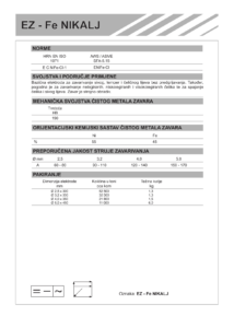 EZ-KROM Fe NIKALJ - Elektroda za zavarivanje sivog lijeva naslovnica