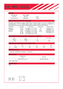 EZ-MIG-316-LSi žica za zavarivanje visokolegiranih čelika naslovnica