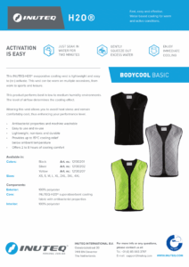 INUTEQ Bodycool Basic rashladni prsluk katalog naslovnica